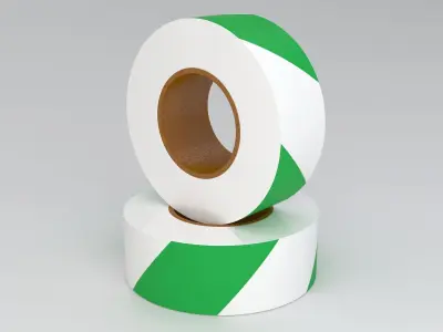 Green Barricade Tape 3D model