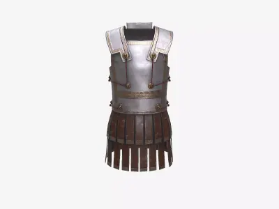 Ancient Armor PhillipsCuirass 3D Model Game Ready PBR Low Poly Low-poly 3D model