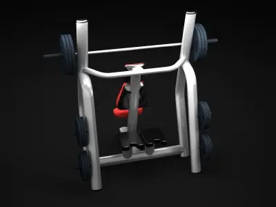 Bench Vertical DR 3D model