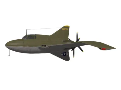 Northrop XP-56 Black Bullet 3D model