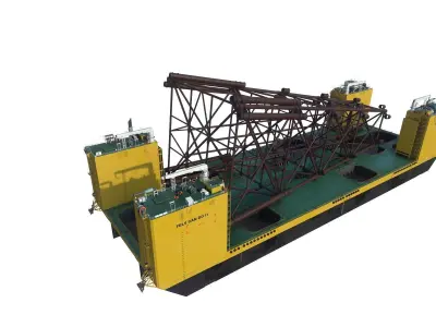 Heavy Lift Carriers barge Low-poly 3D model