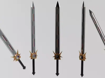 sword example Free low-poly 3D model