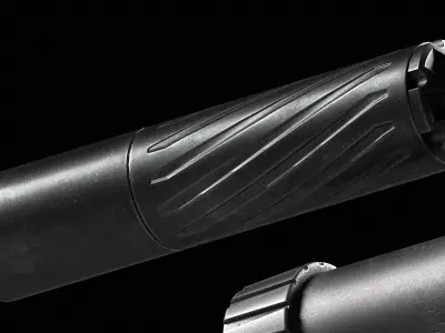  Banish 223 Suppressor Low-poly 3D model