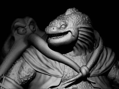 octopus Reptiles creature  3d print model 3D model