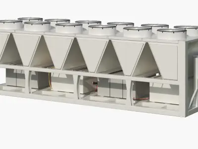 Industrial Air Conditioning Unit 3D model