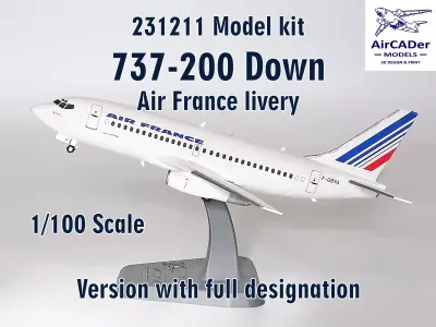 231211 Model kit Boeing 737-200 Down 3D print model