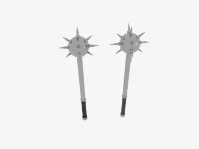  Giant Mace of War 36 Low-poly 3D model