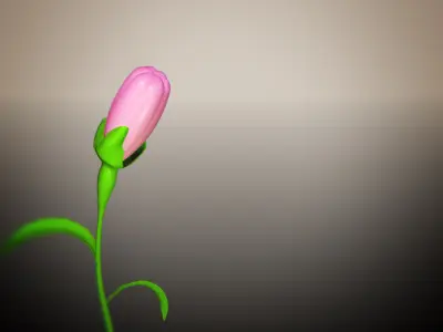 Animated Flower Blooming Flower 3D model purchase