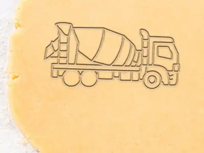 Truck Cookie Cutter - Biscuit Cutter 3D print model