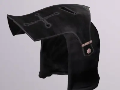 Paladin helmet Low-poly game ready Low-poly 3D model