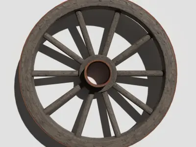 Cart Wheel 3D model