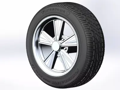 Custom wheels Vision Wheels Dazzler for your scale model 3D print model
