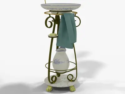 Antique washstand 3D model