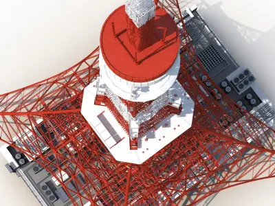Tokyo Tower 3D model buy