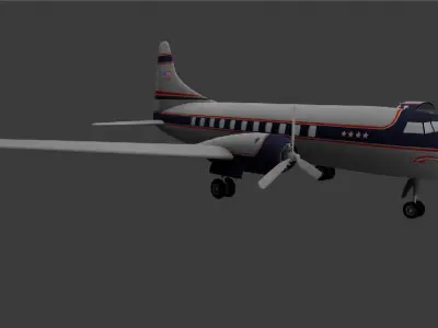 Airplane Low-poly 3D model by tariqsf75