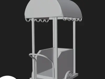 Trolley assets for gaming  3D model