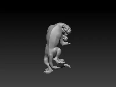 tiger pendant 3D model purchase