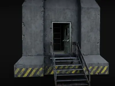 Watch Guard Tower Low-poly 3D model
