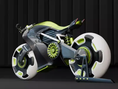 Sci-Fi Cyber Bike 3D model