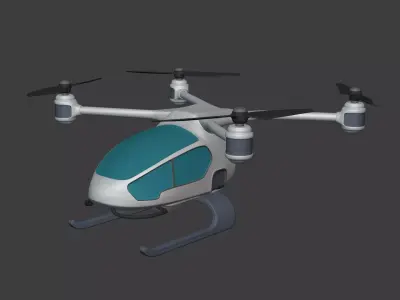 Generic Drone - Flying Taxi  Low-poly 3D model