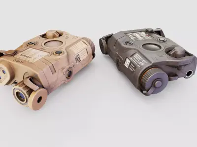 EOTech ATPIAL AN PEQ-15 Laser Aiming Device Low-poly 3D model