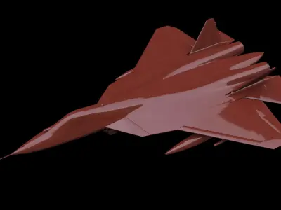 Sukhoi Su-57 Free low-poly 3D model