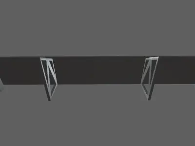 Car Spoiler 06 Low-poly 3D model
