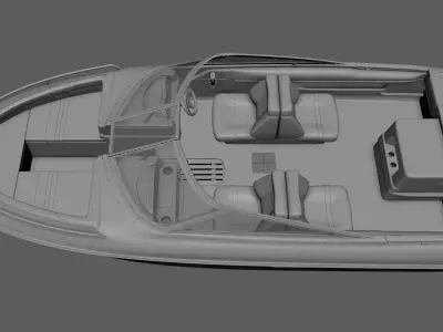 Sea Ray 180 1992 Bowrider Boat  Detailed 3D Model 3D model