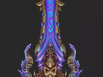 Pack With 30 Fantasy Swords - Part 14 Low-poly 3D model