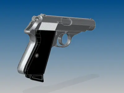 Walther PP 3D model purchase