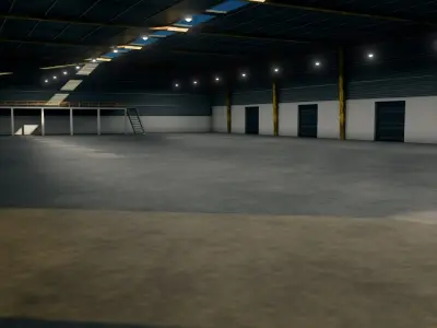 Ware House - Game Ready - PBR Low-poly 3D model