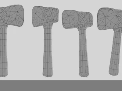 weapons axe 3D model