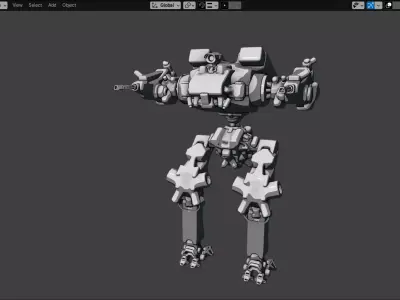 Mecha  Free 3D model