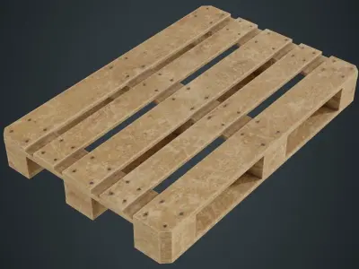 Pallet 1B Low-poly 3D model