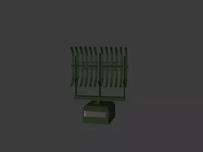 old sovite era radar 3D model