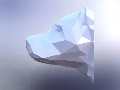 PITBULL FACE 3D model