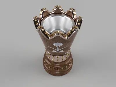 Wooden Arabic Incense Burner 3D print model