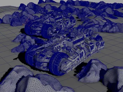 Chonky Military Tanks - 3D weekly  3D model