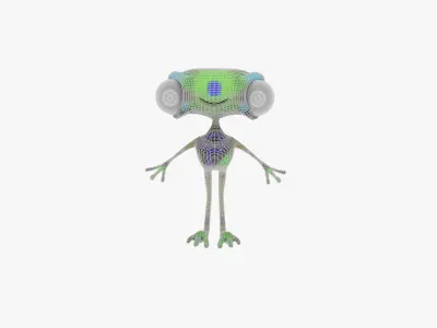 Panoti Frog Low-poly 3D model
