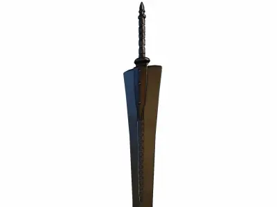 Claymore sword Low-poly 3D model purchase