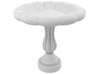 Bird Bath 3 Low-poly 3D model