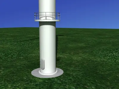 Nordex Wind Turbine 3D model