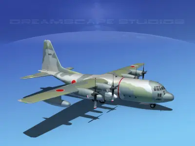 Lockheed C-130 Hercules Japanese 2 3D model