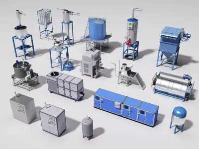 industrial equipment 3D model get