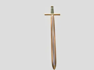 Sword Low-poly 3D model 30
