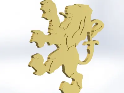 peugeot old vintage logo 3D model