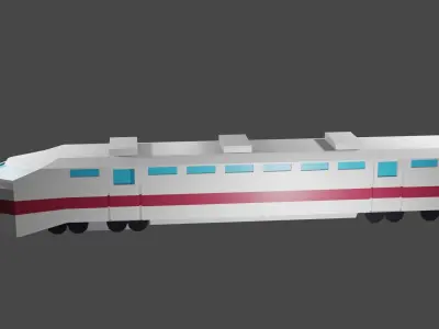 Train Low-poly 3D model buy