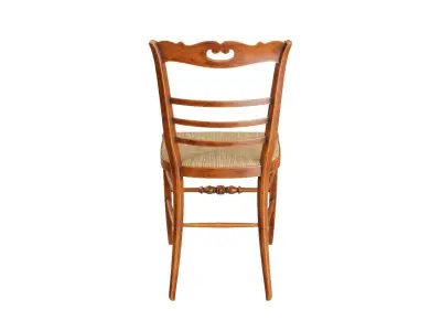 Antique Wood Chair 3D model