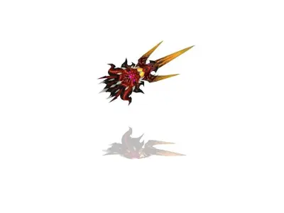 Dragon Claws Battle-Gloves Low-poly 3D model