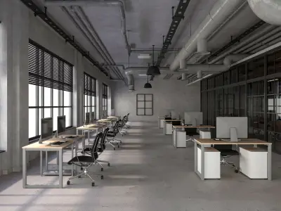 Loft Office 12 3D model